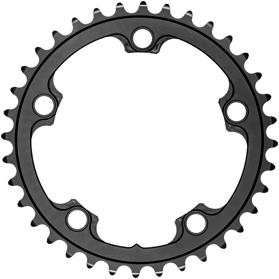 absoluteBLACK Premium Round 110 BCD Road Inner Chainring - 36t 110 BCD 5-Bolt For 52/36 Combination BLK