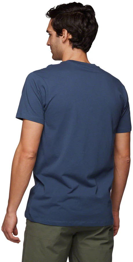 Black Diamond Block Print Mountain Tee - Ink Blue Mens Small - Image 2