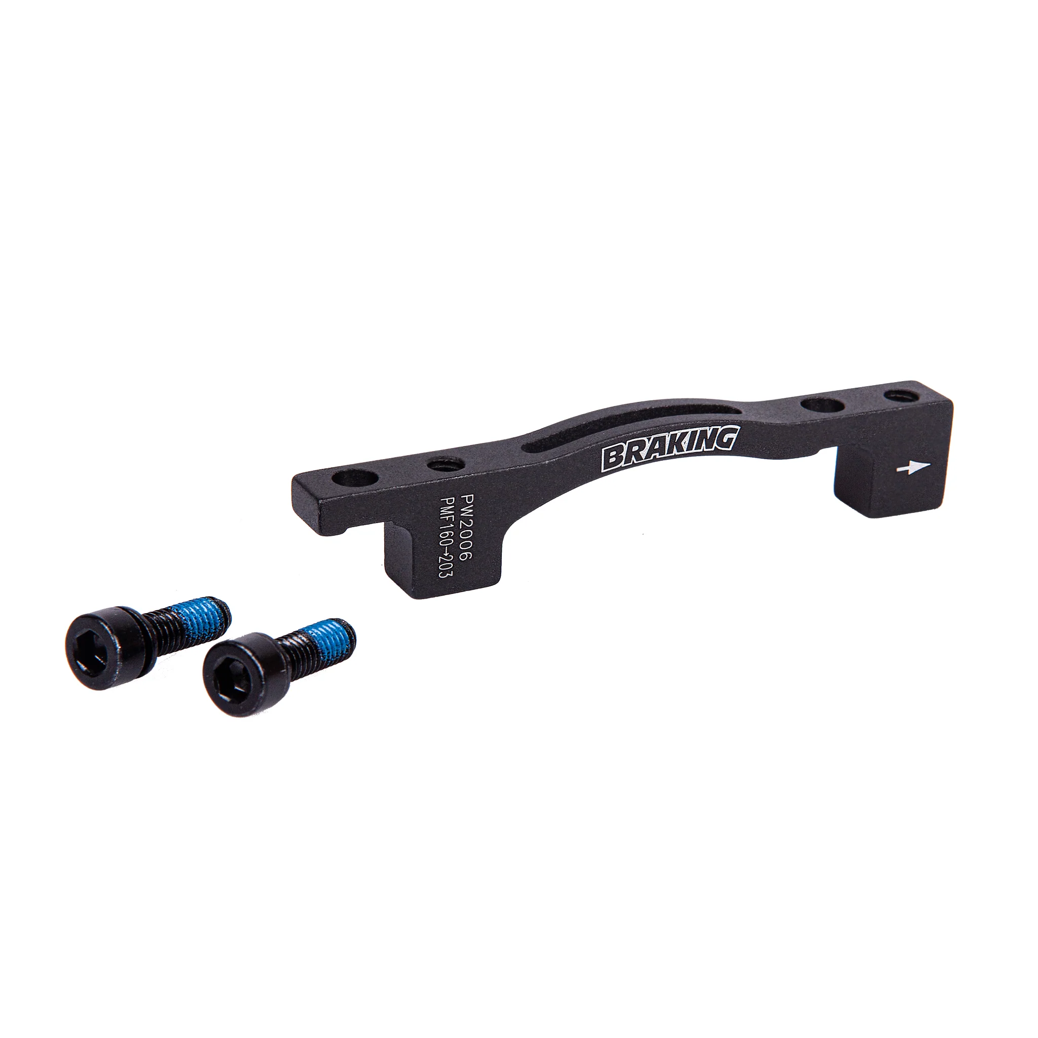 Braking Italy (Sunstar) Post Mount Caliper Adapter (74mm) 160 to 203mm - Bla