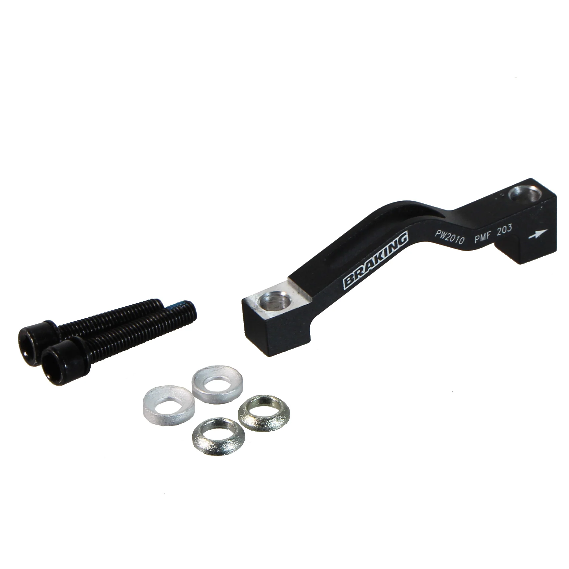 Braking Italy (Sunstar) Post Mount Caliper Adapter (74mm) 180 to 203mm - Blac