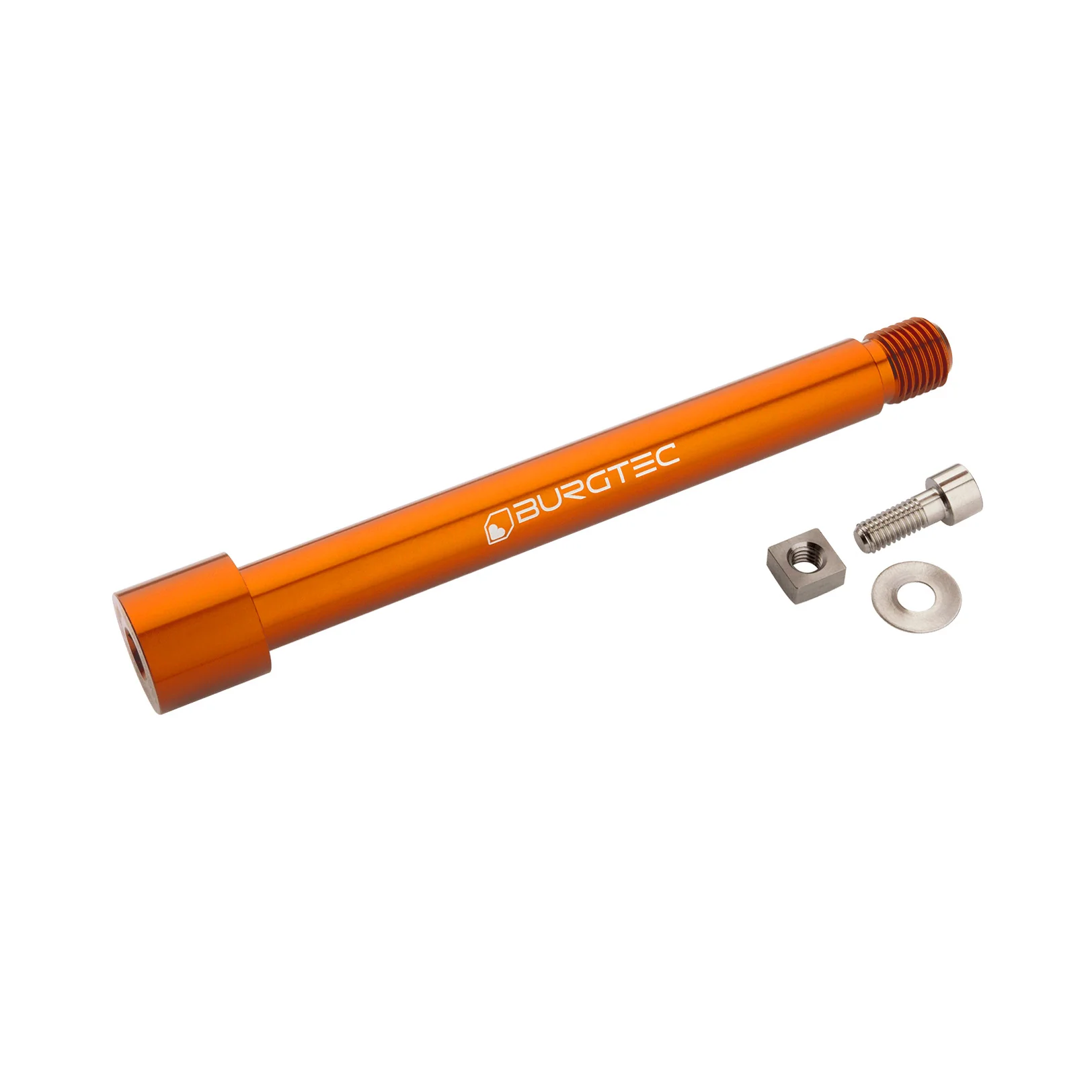 Burgtec Fox Fork 2021+ Axle 15x110mm Iron Bro Orange