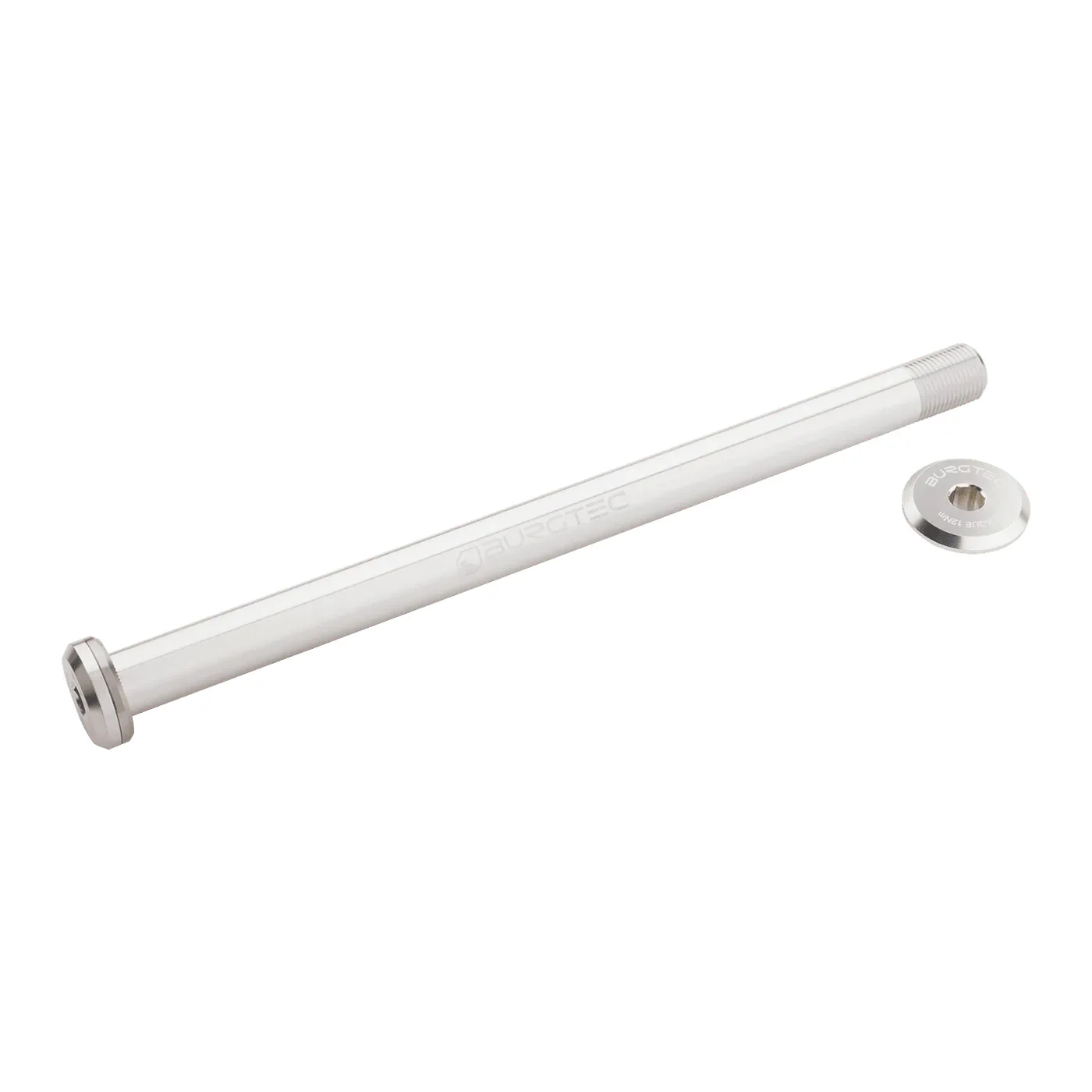 Burgtec Santa Cruz V10 182mm Rear Axle Rhodium Silver