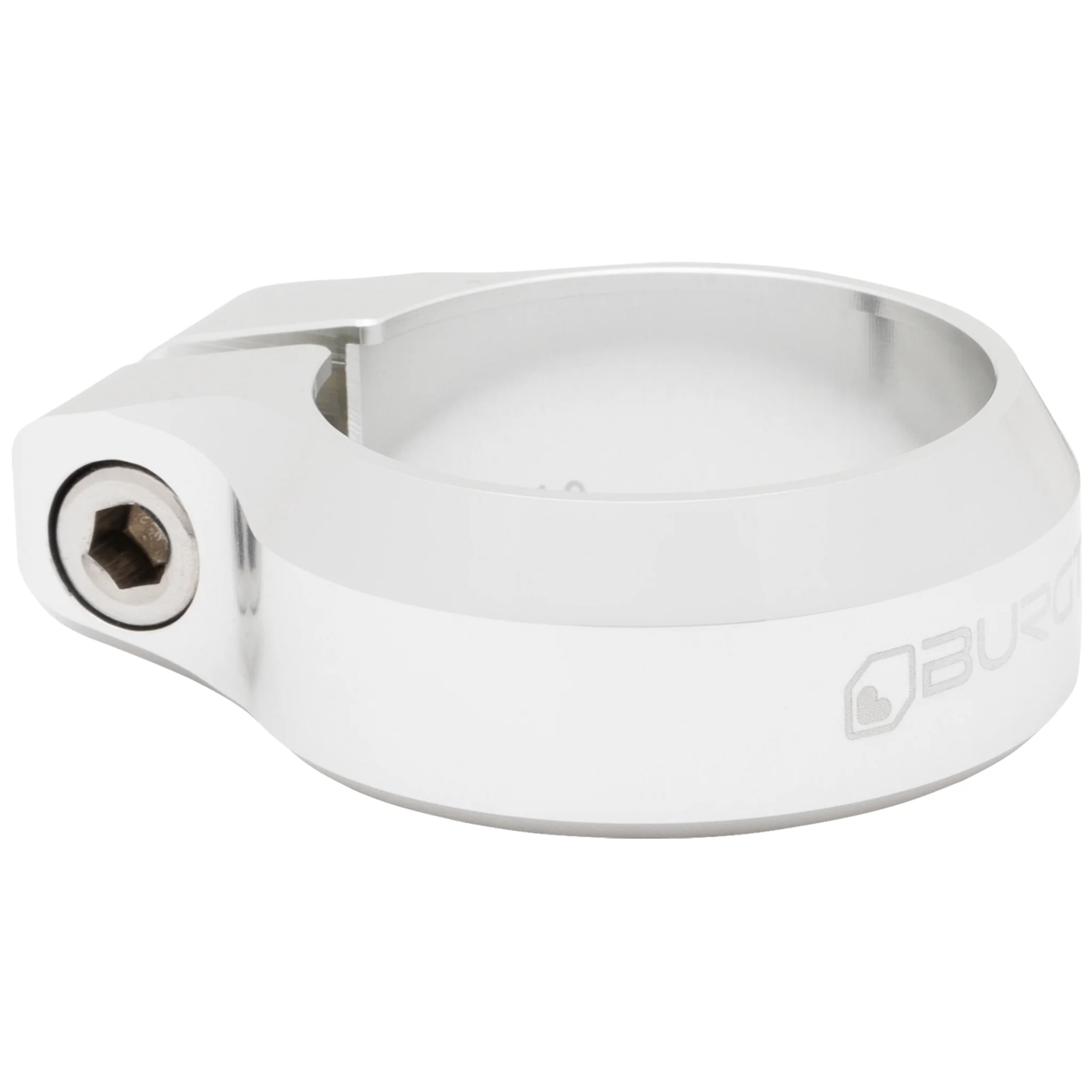 Burgtec Seat Clamp 34.9mm Rhodium Silver