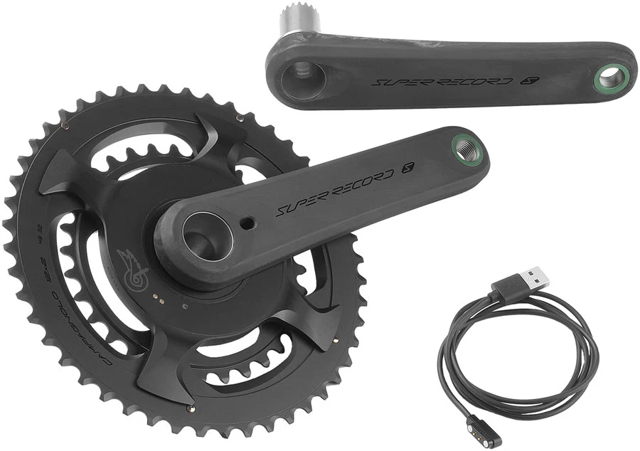 Campagnolo Super Record S Wireless Power Meter Crankset - 172.5mm 12-Speed 45/29t Campy 121/88 Asym BCD Ultra Torque Spindle Carbon - Image 4