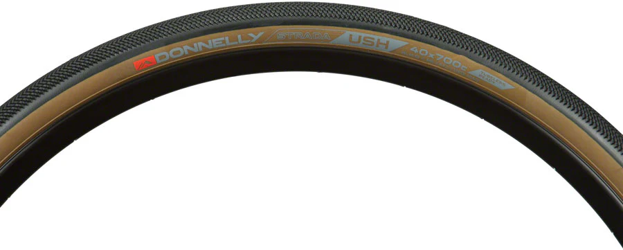 Donnelly Sports Strada USH Tire - 700 x 40 Tubeless Folding Black/Tan - Image 3