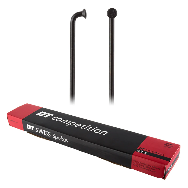 DT Swiss Competition Spoke: 2.0/1.8/2.0mm 267mm J-bend Black Box of 100