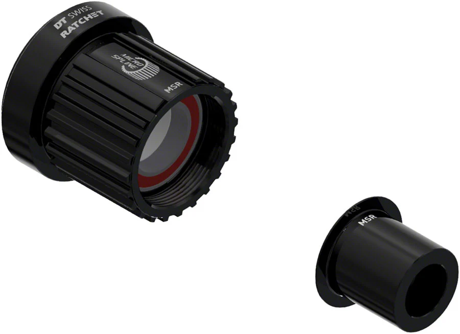 DT Swiss Ratchet Freehub Body - Shimano Micro Spline Road Light Aluminum Ball Bearing w/ End Cap 12 x 142 mm