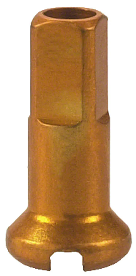 DT Swiss Standard Spoke Nipples - Aluminum 1.8 x 12mm Gold Box of 100