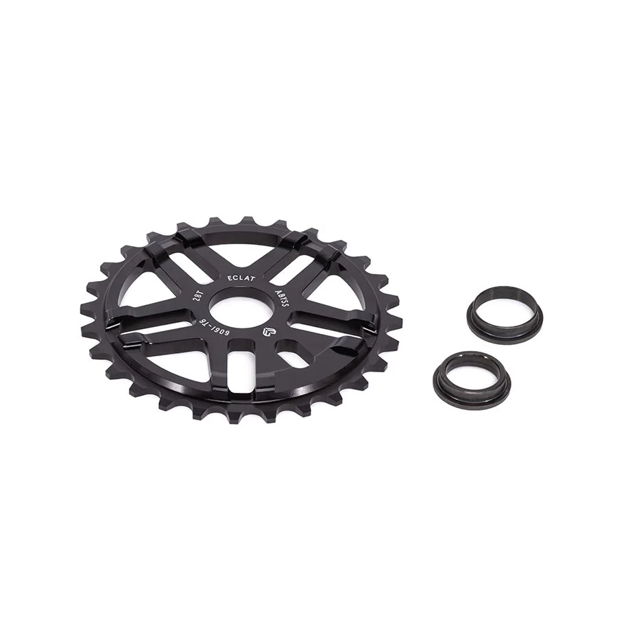 Eclat Abyss Chainring Teeth: 28 6061-T6 Aluminum Black