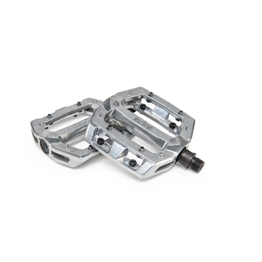 Eclat Slash Alloy Platform Pedals Body: Aluminum Spindle: Cr-Mo 9/16'' Silver Pair