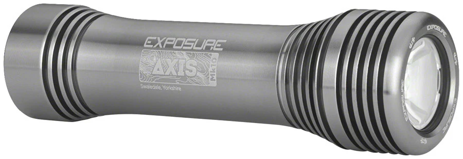 Exposure Axis Mk10 Headlight - Helmet Handlebar Mount Gun Metal BLK