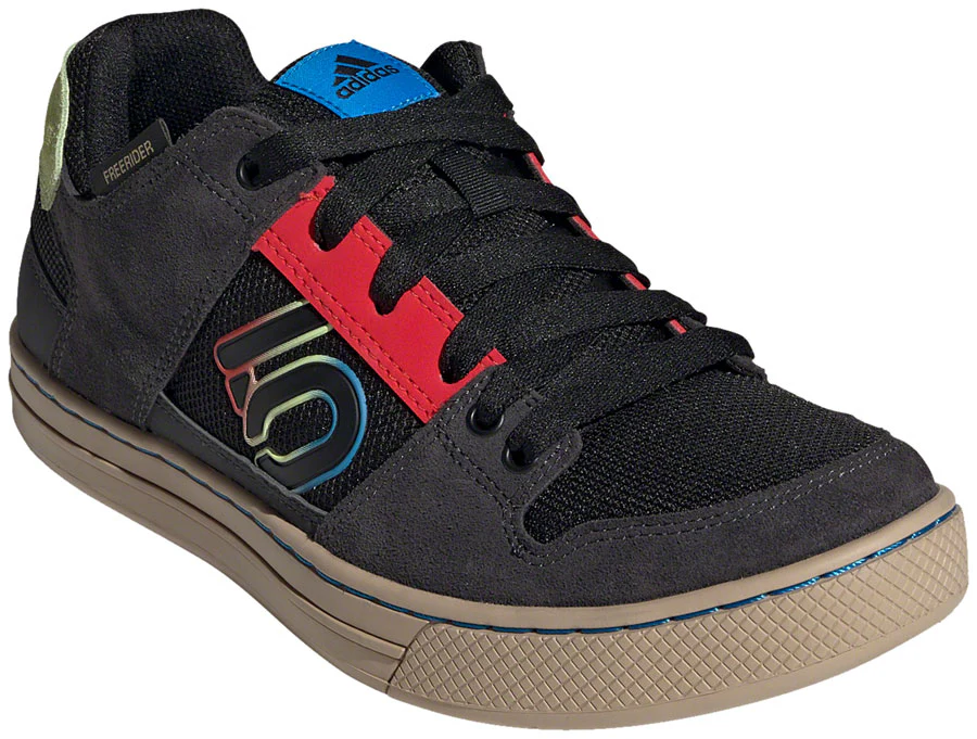 Five Ten Freerider Flat Shoes - Mens Core Black/Carbon/Pulse Lime 7