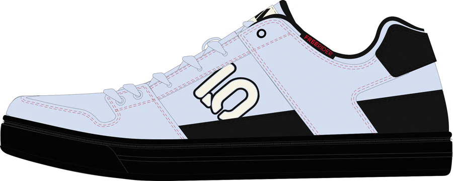 Five Ten Freerider Flat Shoes - Women's Crystal Sky/Off White/Core Black 11