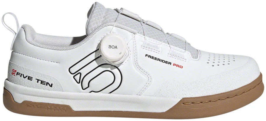 Five Ten Freerider Pro BOA Flat Shoes - Mens FTWR White/Core Black/Red 15