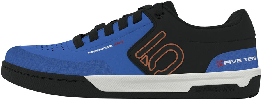 Five Ten Freerider Pro Flat Shoes - Men's Core BLK/Pure Orange/Ray Blue 6.5