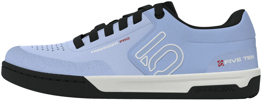 Five Ten Freerider Pro Flat Shoes - Women's Crystal Sky/Off White/Glow Blue 7.5