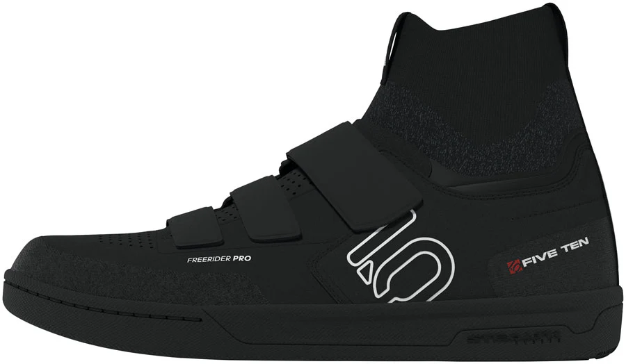 Five Ten Freerider Pro Mid Flat Shoes - Men's BLK / Footwear White / Carbon 10