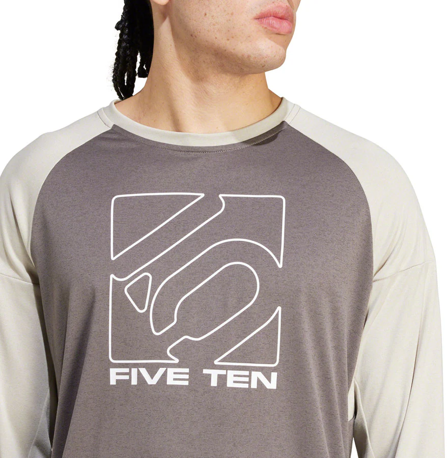 Five Ten Long Sleeve Jersey - Charcoal/Gray Mens Large - Image 3