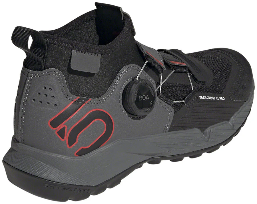 Five Ten Trailcross Pro Mountain Clipless Shoes - Womens Gray/Black/Red 10 - Image 2