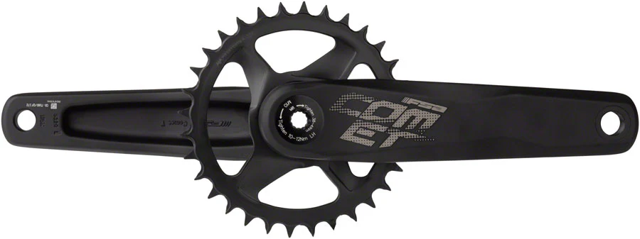 Full Speed Ahead Comet HD Modular 1x Crankset - 170mm Shimano 12-Speed 32t Direct Mount MegaExo Spindle BLK 177mm Q-Factor