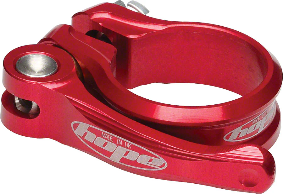 Hope Seatpost Clamp - 34.9mm QR Red