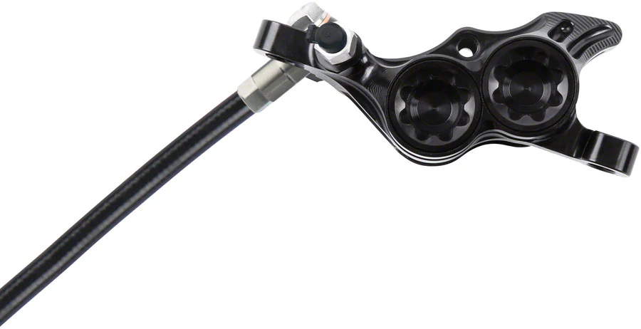 Hope Tech 4 E4 Disc Brake and Lever Set - Front Hydraulic Post Mount Black - Image 3