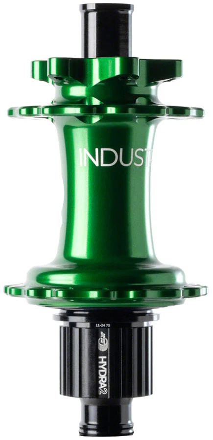 Industry Nine Hydra 2 Classic Rear Hub - 12 x 148mm 6-Bolt XD Green 28H - Image 2