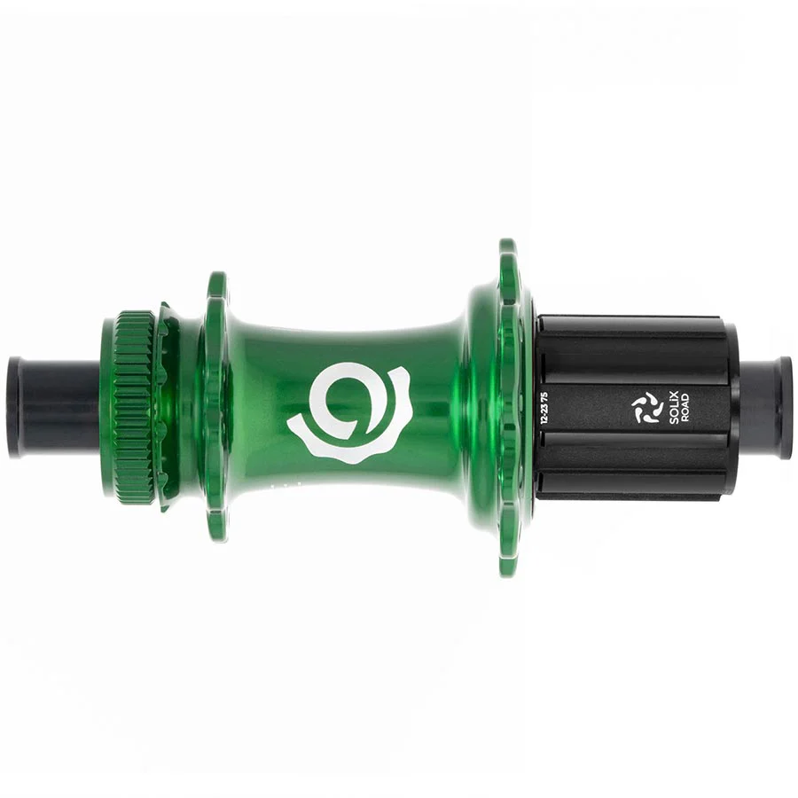 Industry Nine Solix G Classic Rear HG11 Disc Hub Rear 24H 12mm TA 142mm Shimano HG 11 Green