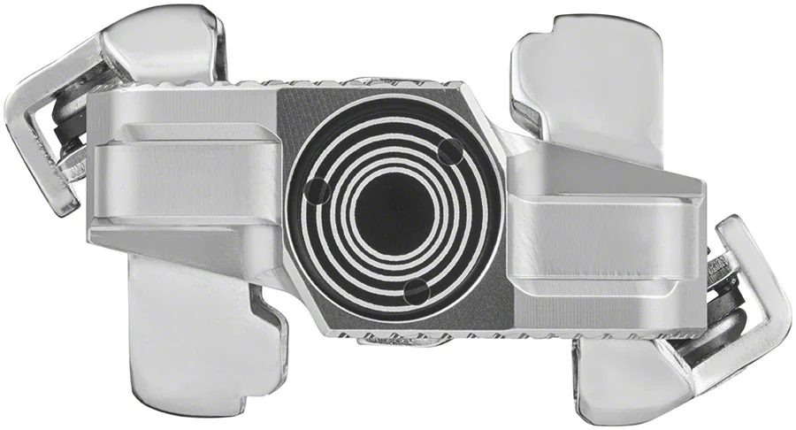 LOOK X-TRACK Single Power Pedals - Dual Sided Clipless Chromoly 9/16" Silver - Image 3