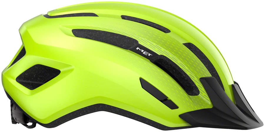 MET Downtown Mips Helmet - Fluo Yellow Glossy Large - Image 3