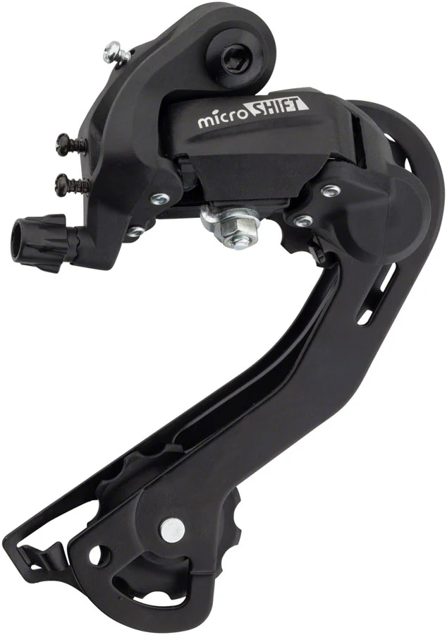 microSHIFT M21 Rear Derailleur - 6/7 Speed Long Cage Black