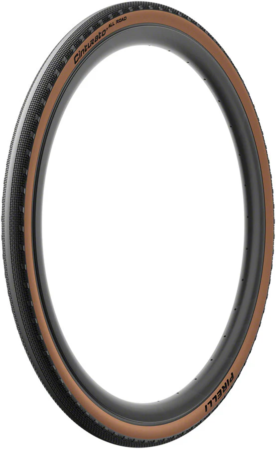 Pirelli Cinturato All Road Tire - 700 x 45 Tubeless Folding Classic Tan TechWALL+ Pro Gravel