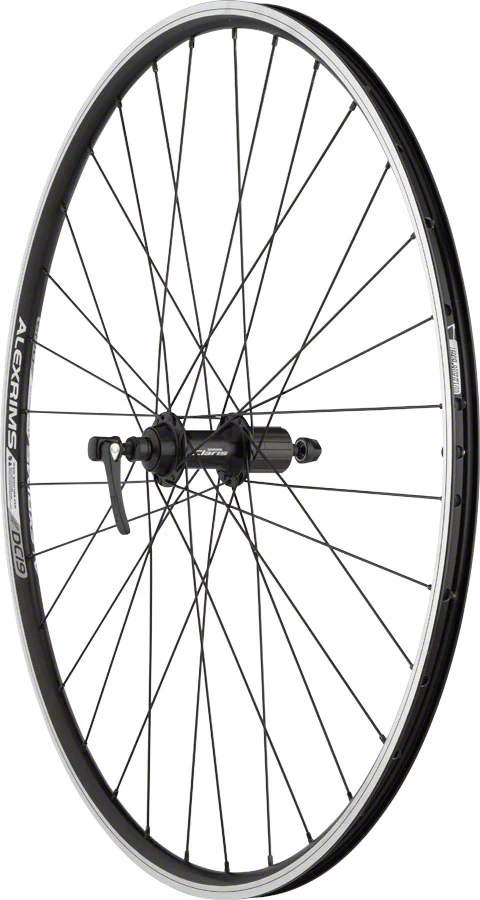 Quality Wheels Value Double Wall Series Rear Wheel - 700 QR x 130mm Rim Brake HG 10 BLK Clincher 32H