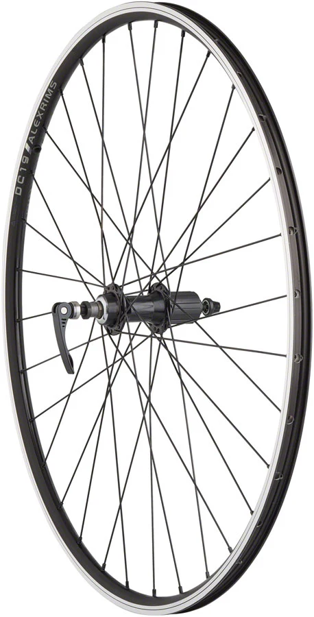 Quality Wheels Value Double Wall Series Rear Wheel - 700 QR x 135mm Rim Brake HG 10 BLK Clincher 32H