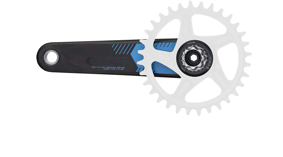 RaceFace ERA Crankset - 170mm Direct Mount 136mm Spindle CINCH Interface Carbon Blue - Image 3