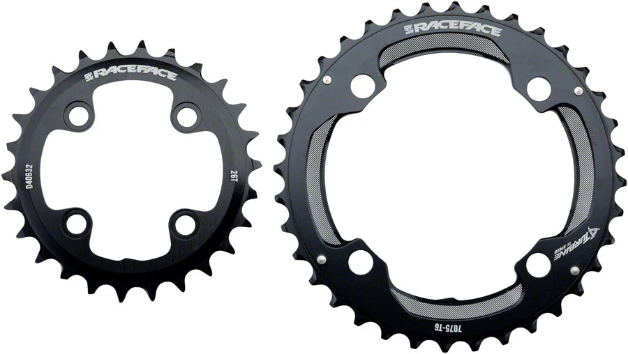 RaceFace Turbine 11-Speed Chainring: 64/104mm BCD 24/34t Black - Image 2