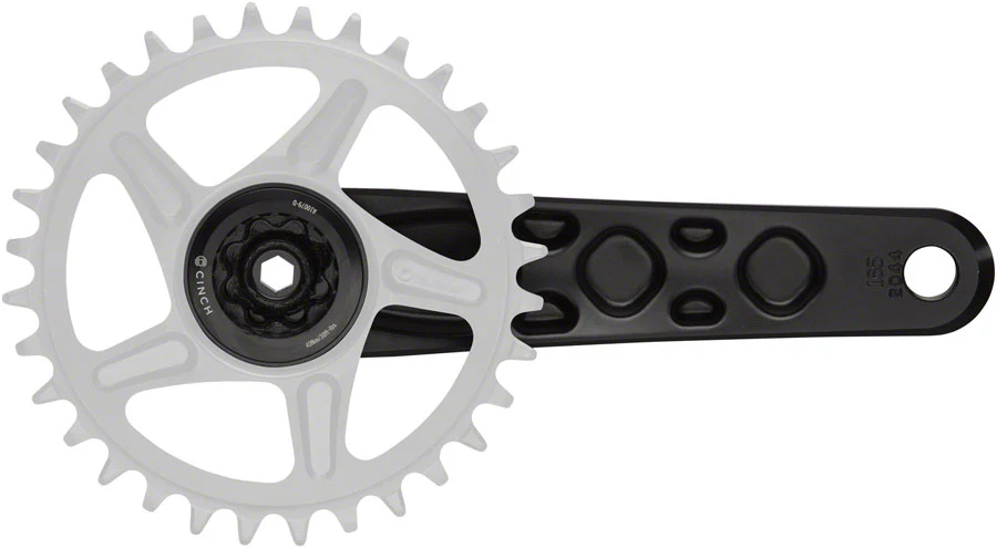 RaceFace Turbine Crankset - 160mm Direct Mount 143mm Spindle CINCH Interface 7050 Aluminum BLK - Image 4