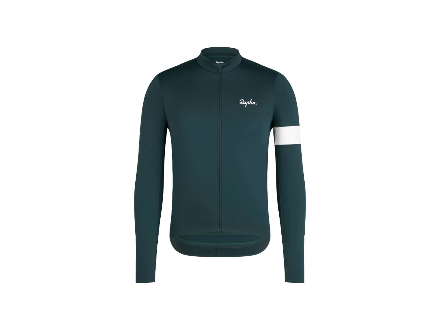 Rapha Core Thermal LS Small Forest Green/White Jersey