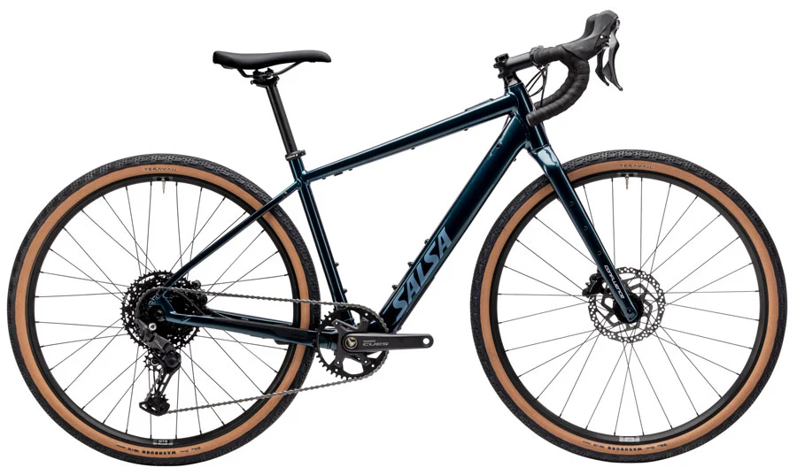 Salsa Confluence Drop Bar Cues 10 eBike - 700c Aluminum Midnight Blue 57cm