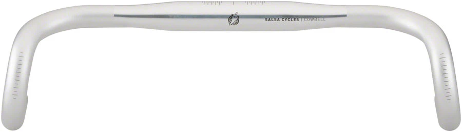 Salsa Cowbell Deluxe Drop Handlebar - Aluminum 31.8mm 46cm Silver