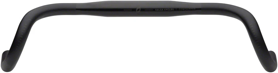 Salsa Cowchipper Deluxe Drop Handlebar - 31.8mm Clamp 42cm Width Aluminum BLK