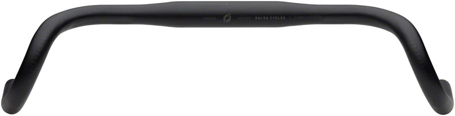 Salsa Cowchipper Drop Handlebar - 31.8mm Clamp 42cm Width Aluminum Black