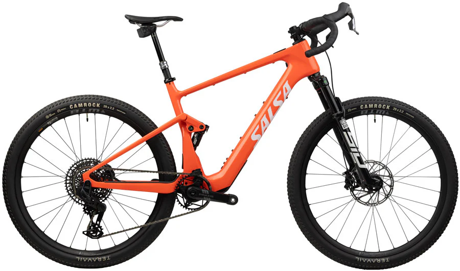 Salsa Wanderosa C Force XO AXS Transmission Ebike - 29" Carbon Coral X-Small