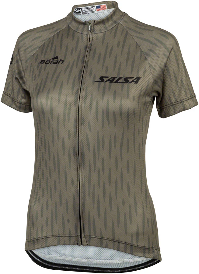 Salsa Women's Hinterland Jersey - Large Olive Green