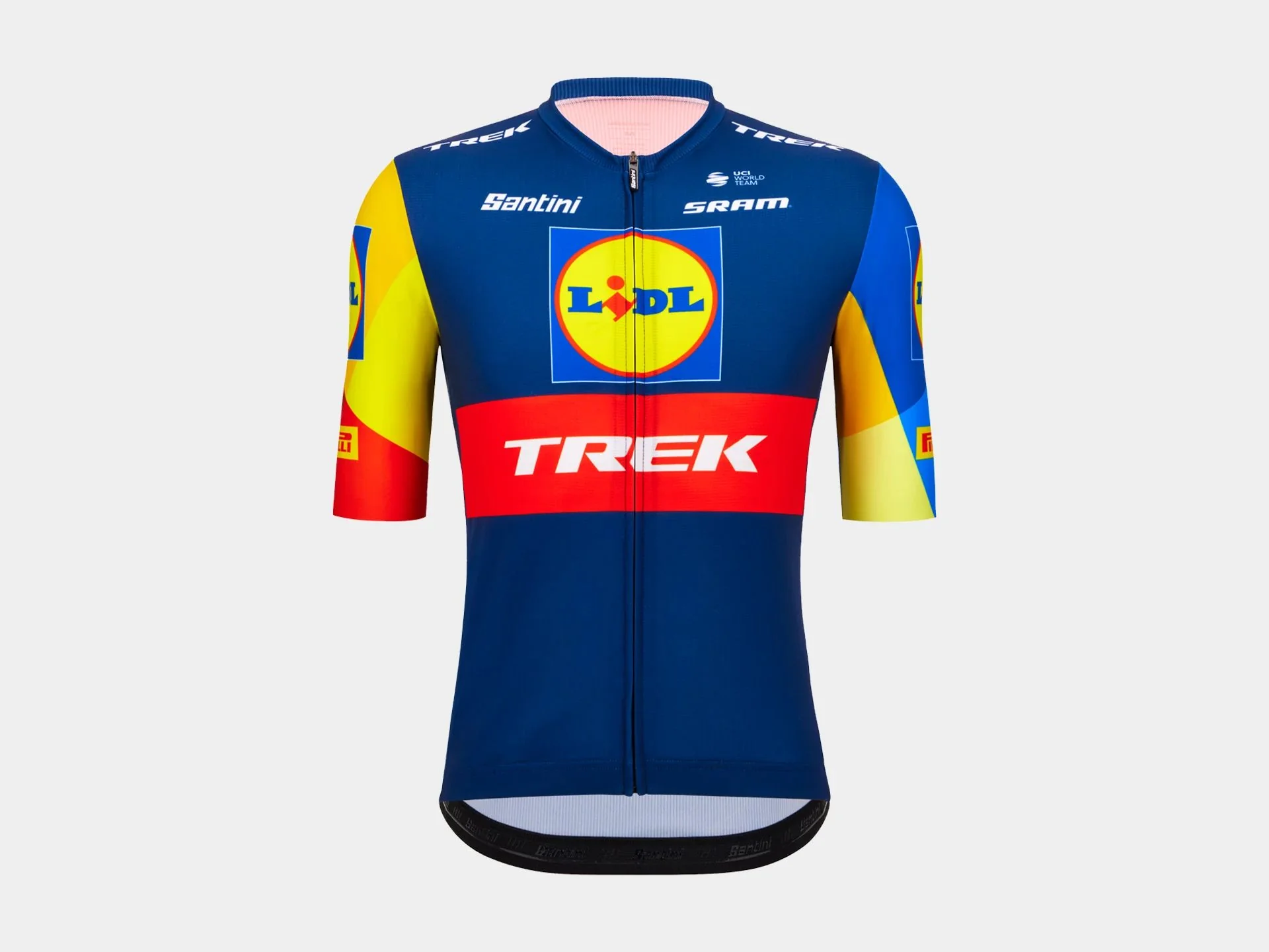 Santini Trek Replica Women X-Large Blue/Yellow Jersey