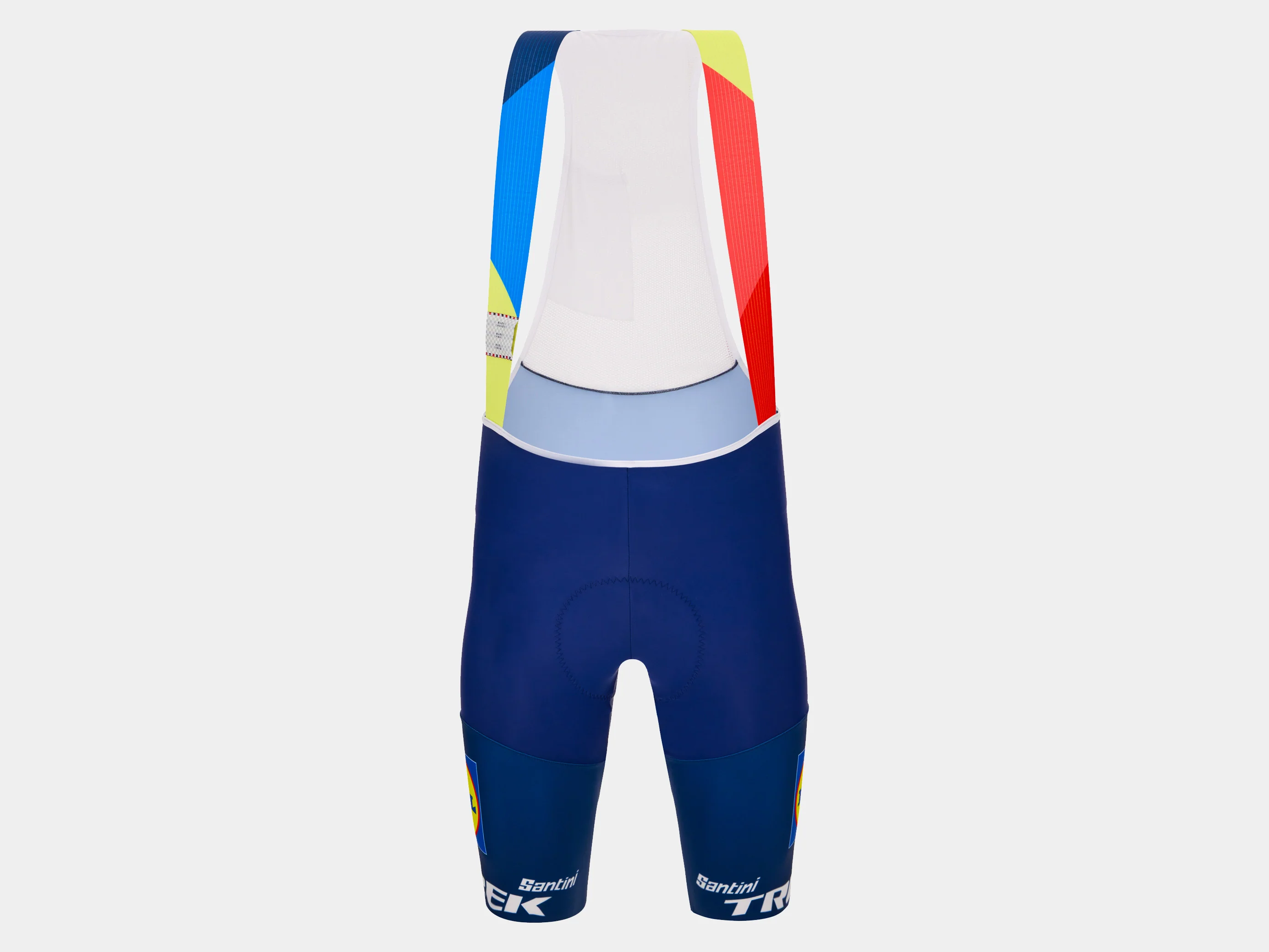Short Santini Trek Team Bib Large Blue/Yellow