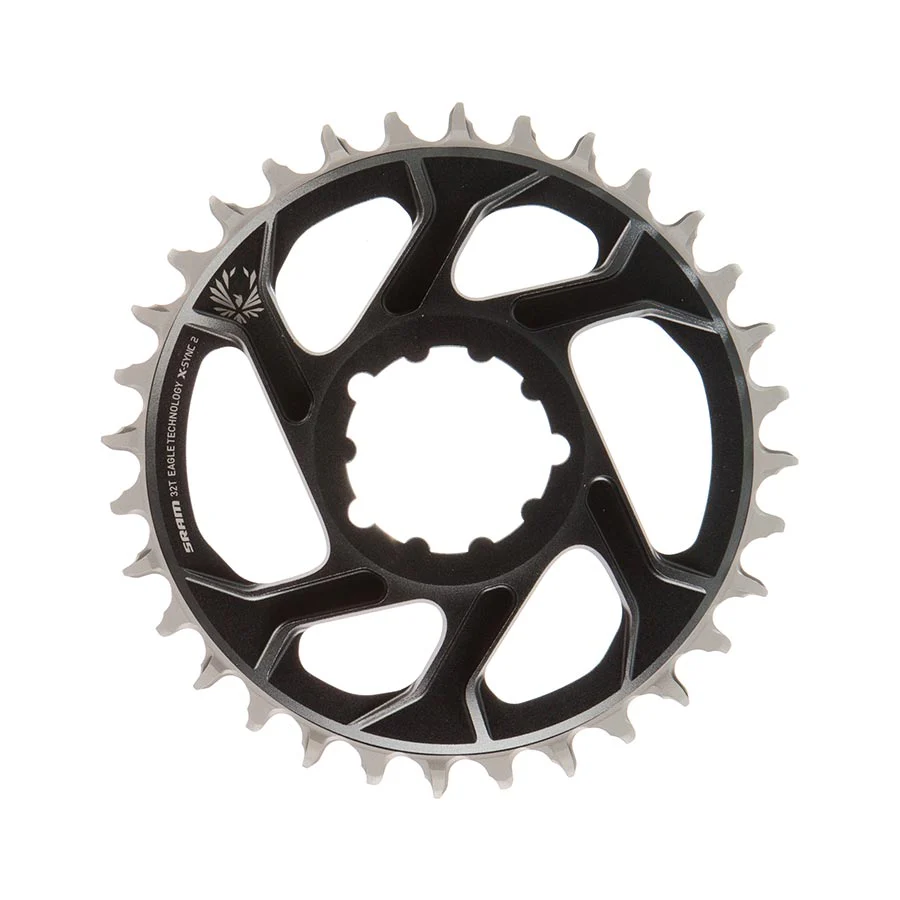 SRAM Eagle Chainring Teeth: 32 Speed: 11/12 BCD: Direct Mount Aluminum Lunar/Polar Grey 6mm