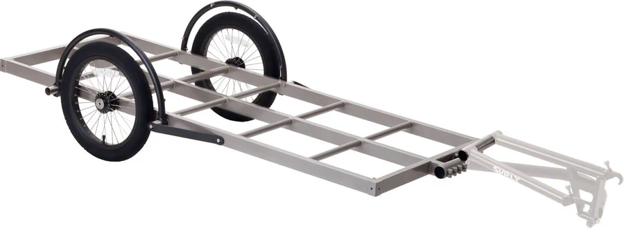 Surly Bill Trailer: Long Bed 16" Wheels Gray