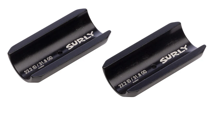 Surly Handlebar Clamp Shim - 22.2mm to 31.8mm Shim Black