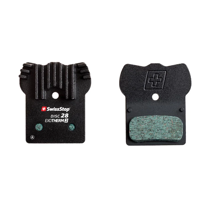 SwissStop Exotherm2 28 Disc Brake Pads Shape: Shimano G-Type/F-Type/J-Type XTR BR-M9000 XT BR-M8100 SLX BR-M7100 DEORE BR-M615 Organic Pair